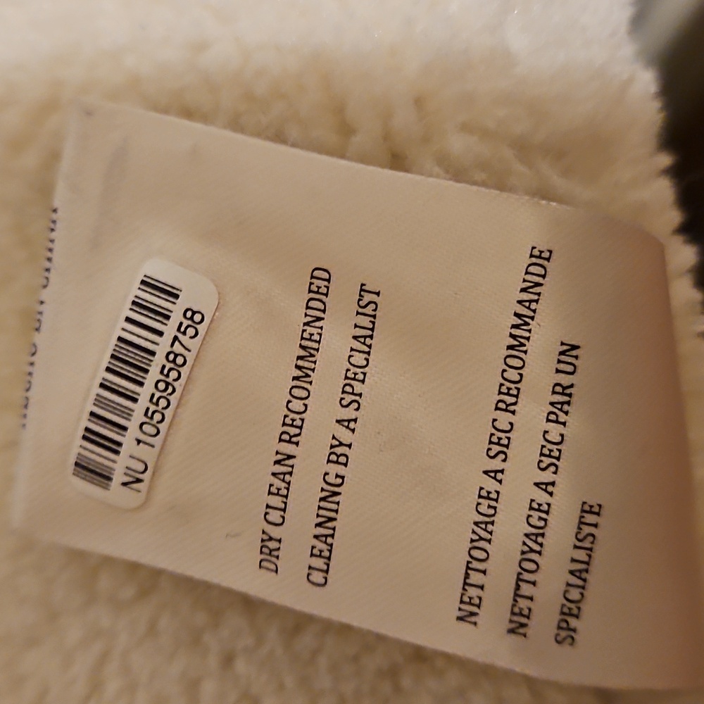 Anthropologie Blank NYC Faux Suede  Tan and Cream Sherpa Lined Vest Sz L - Picture 8 of 11